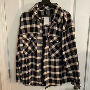 Cream colored shacket